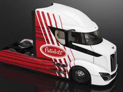  Peterbilt Supertruck 2 Rigged 