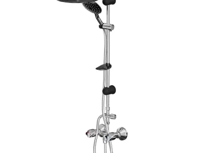  Bathroom Shower 01 3D model
