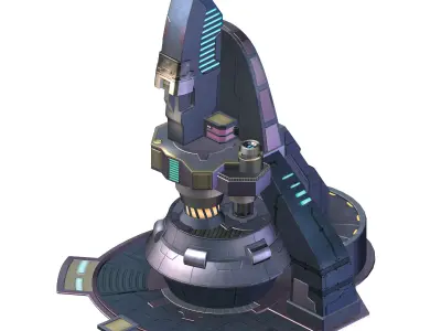 Mechanical Building - Occupation Tower 01 3D model