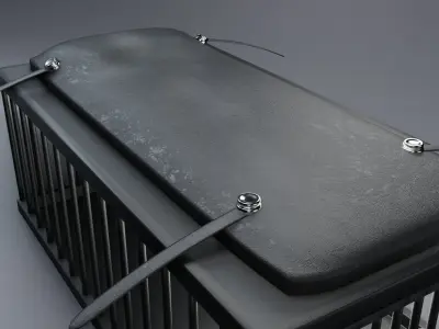 BDSM NSFW Erotic Monster Cage Dungeon Leather Bondage Slave Sex Low-poly 3D model