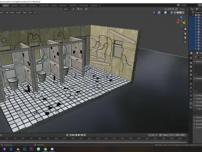 Toilet form SEX education Free 3D model