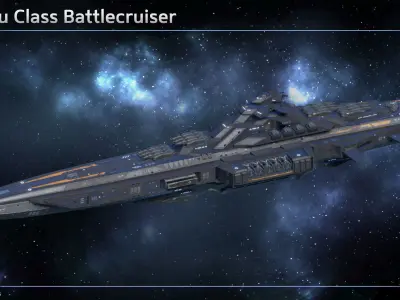 Spaceship Cruiser Collection II 3D Model Pack
