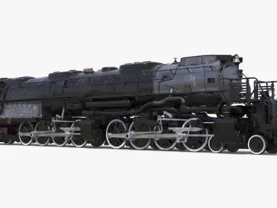  Worn Locomotive Rigged for Maya 