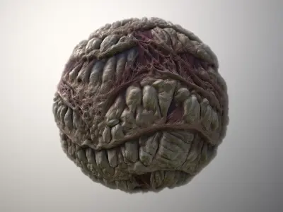 Material Skin Monster 55 Seamless PBR Texture Texture