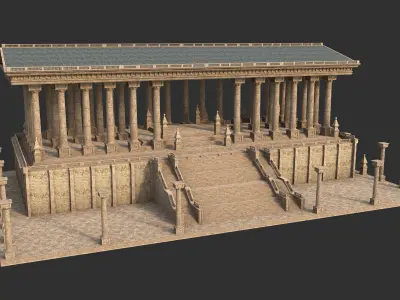 Classic Temple 3D model