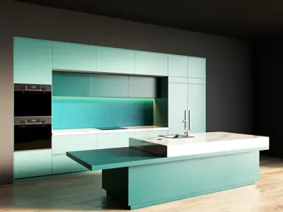 1-Kitchen1 matte 1 3D model