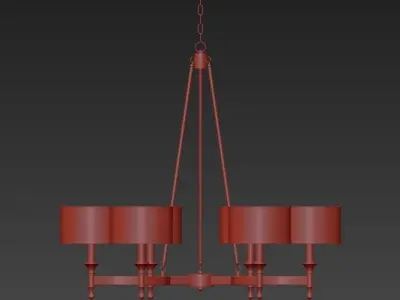 Elk chandelier 3D model