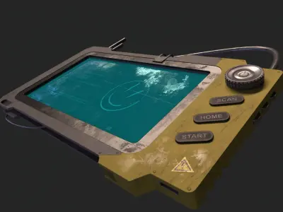 SciFi Device Controller V1  Low-poly 3D model