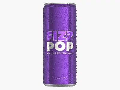  Sleek Soda Can With Droplets 330ml V2 