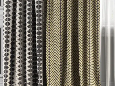 Curtain Set 112 3D model