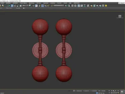 Andromeda Sconce Low-poly 3D model