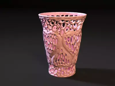 Vase heart 2 3D print model
