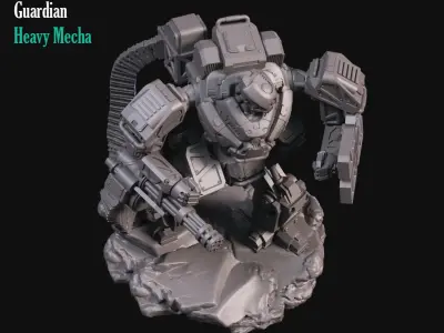Heavy Guard Mecha 3D print model