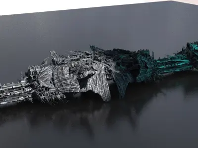 Pacific Ocean Spear Ship base  3D model