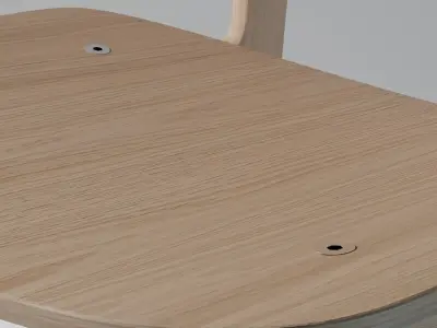Soborg Chair Low-poly 3D model