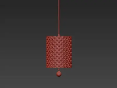 Crystal pendant lamp 3D model