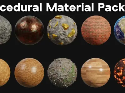 Blender Procedural Material Pack 3 3D model
