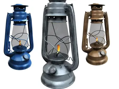 lantern metal 3D model