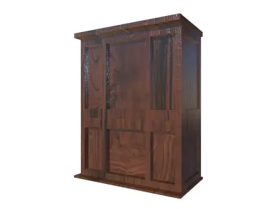 Floor Shelf Low-poly 3D model