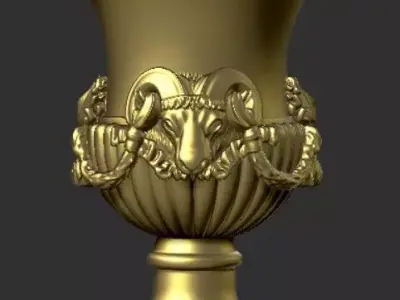 Classic outdoor Vase Flowerpot 3D model I 3D print model
