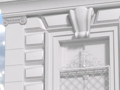 Classic rusticated facad 3D model