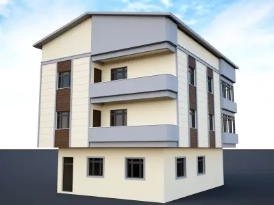 Ornate building 3d model 4 3D model