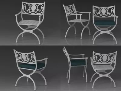 Valletta Armchair 3D model