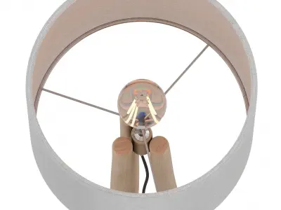 Lucelia floor lamp Low-poly 3D model