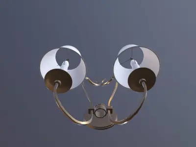 Wall Lamp Game Ready Low-poly 3D model