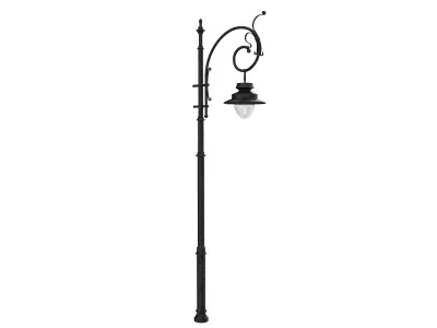 Street Lamp Low-poly 3D model 14