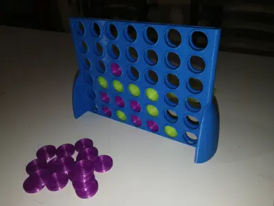 Forza 4 Connect 4 Vintage Board Game 3D print model