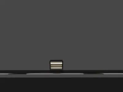 advertisement stand with poster Free 3D model