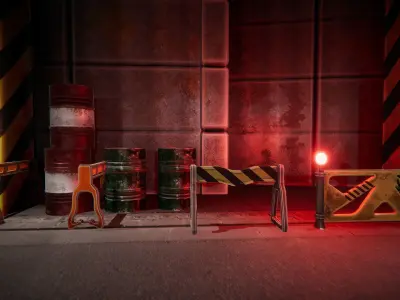 Street Props Low-poly 3D model
