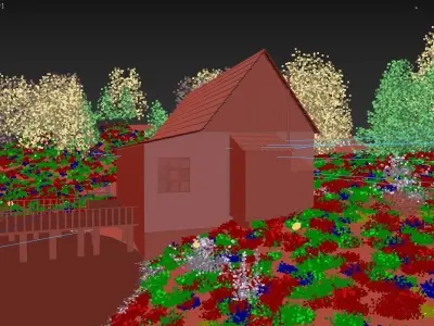 Forest house 3D model