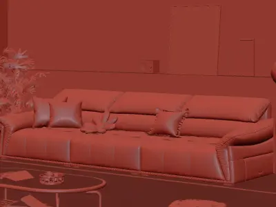 modern sofa chair  3D model