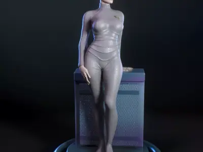 Seven of Nine from Star Trek Voyager 3D print model