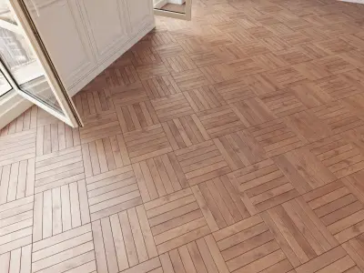 Herringbone parquet 35 WITHOUT PLUGINS 3D model
