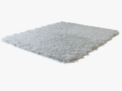 Tibetan sheepskin snow-white 3D model