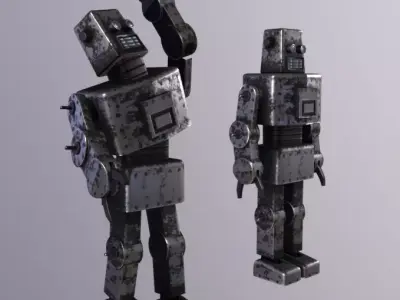 Toy Robot Low-poly 3D model