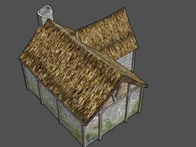 Free Medieval House Free low-poly 3D model