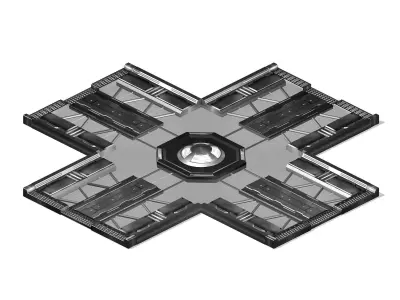 Satellite City Objects - Road 22 3D model