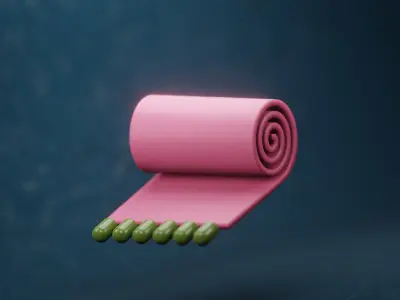 Cute Stylized  Islamic Prayer Mats - Carpets 3D model