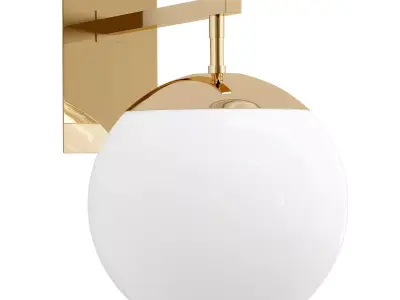 BALTIMORE gold sphere wall light 3D model