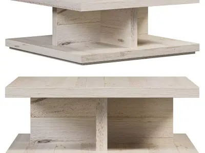 Leandro Square Coffee Table 3D model