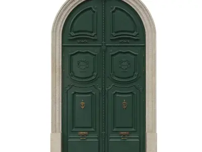 Entrance classic door 42 3D model