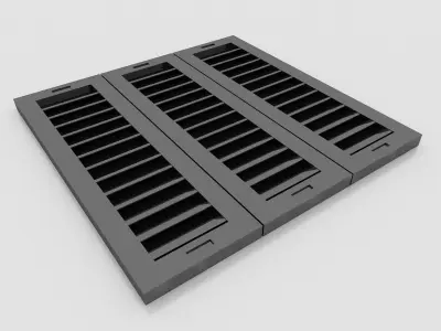 SCI FI PANEL MODEL X 6  3D model