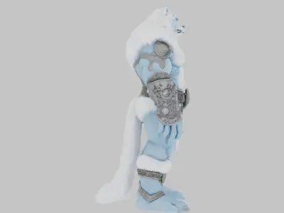 Frost Giant Snow 3D Model Low-poly 3D model