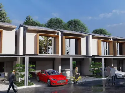 Modern House 3D Model 5 x 10 Meters Skp Lumion and DWG Files 3D model