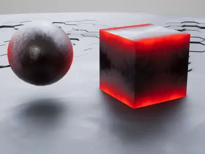 Lava 2 PBR Material Texture Texture