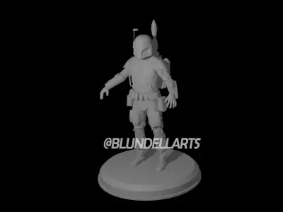 Boba Fett Star Wars Battlefront STL 3D print model